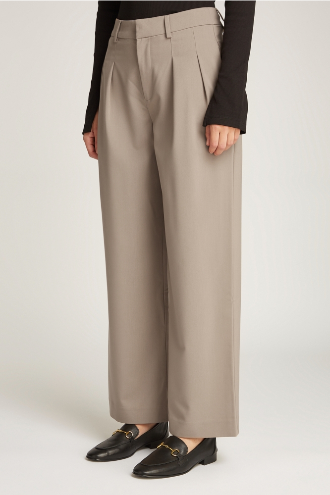 TAILORED WIDE LEG PANTS J20J224849 TAUPE GRAY